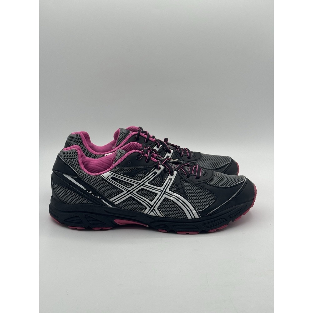 Asics GLS T28BQ Women's Athletic Running Shoes Black Pink Gray Size 10